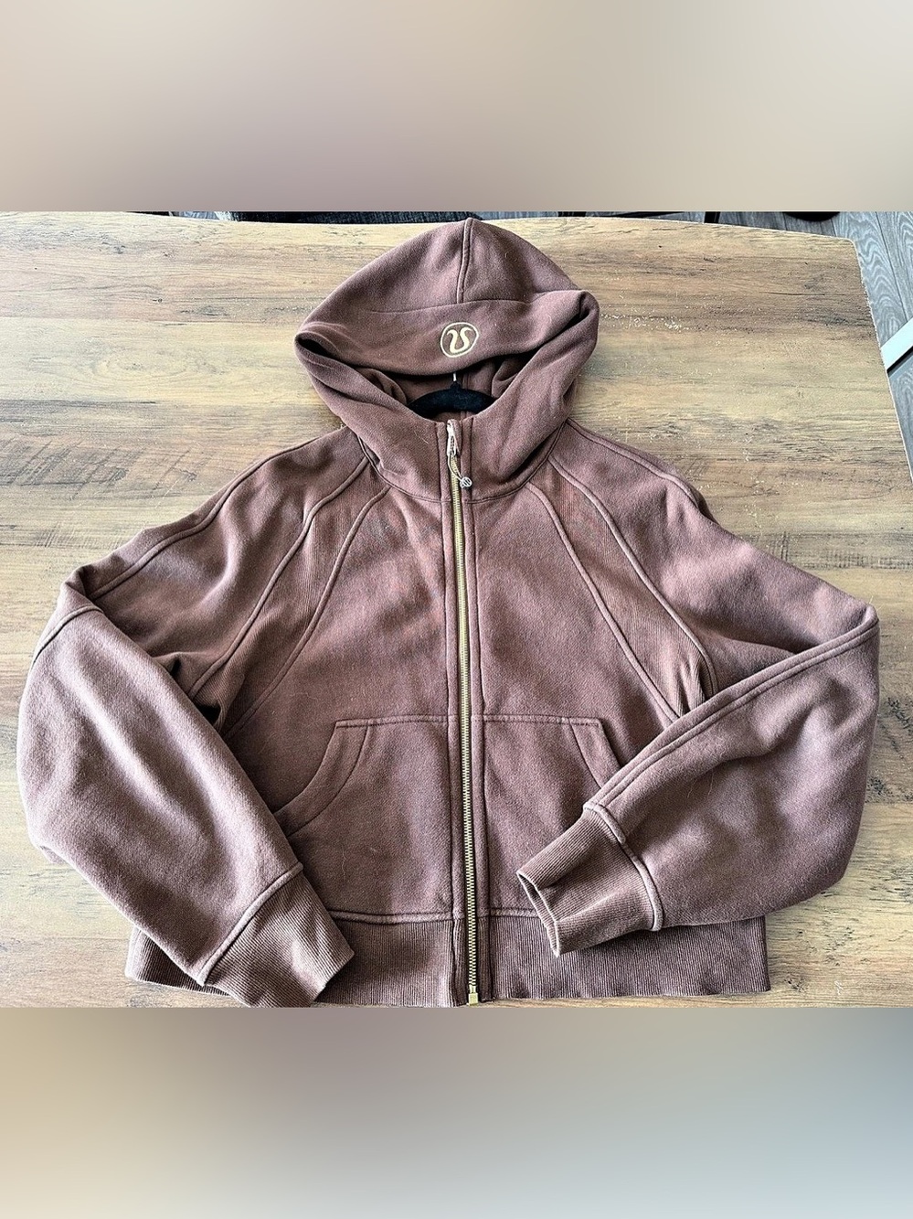 Lululemon Zip-Up Hoodie in Brown Size XS/S